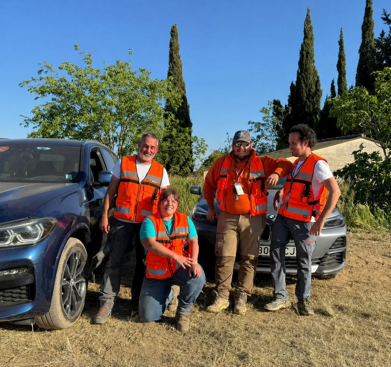 Equipo de voluntarios y oficiales del Motorsport